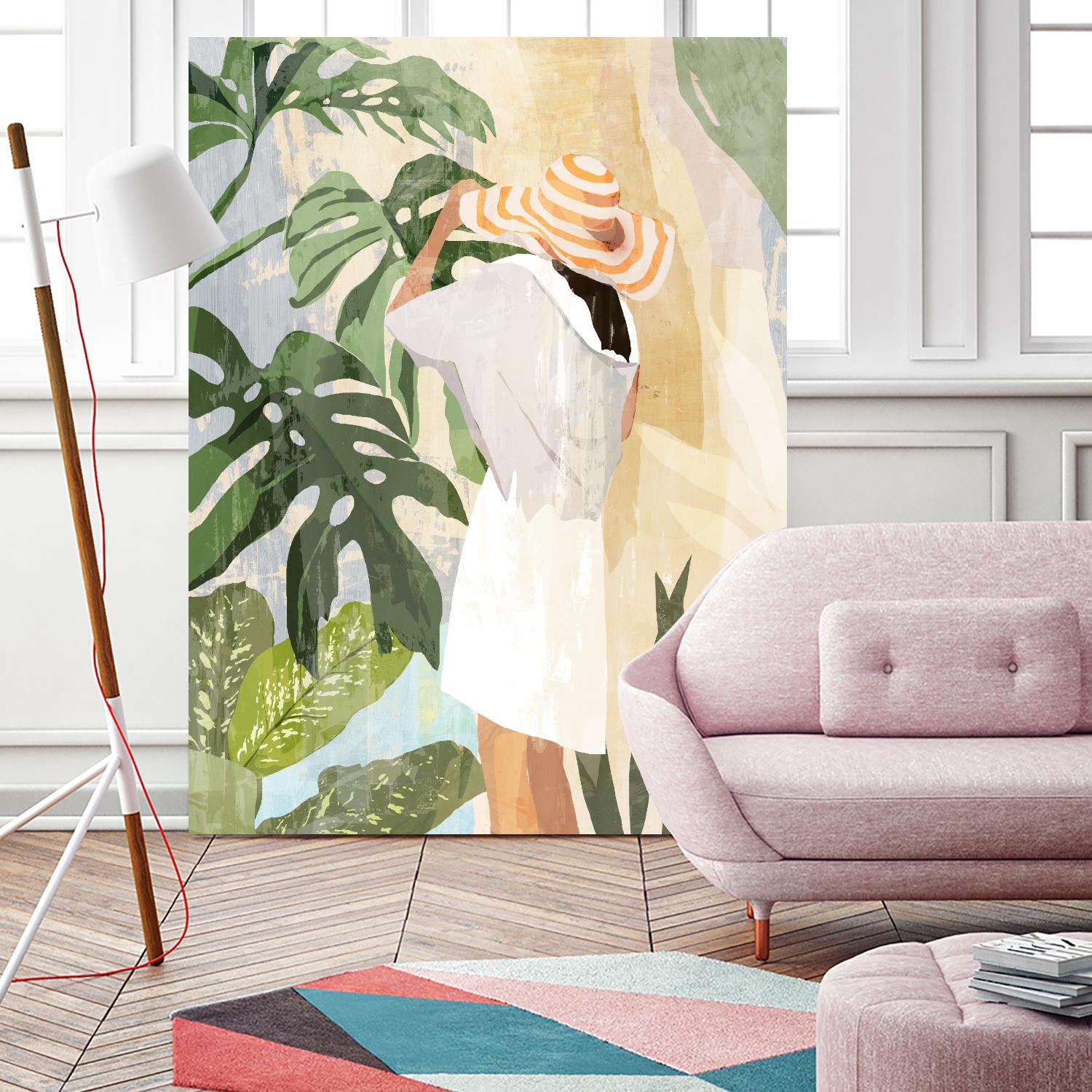 Plant Lady III by PI  Studio on GIANT ART - green botanical tropical