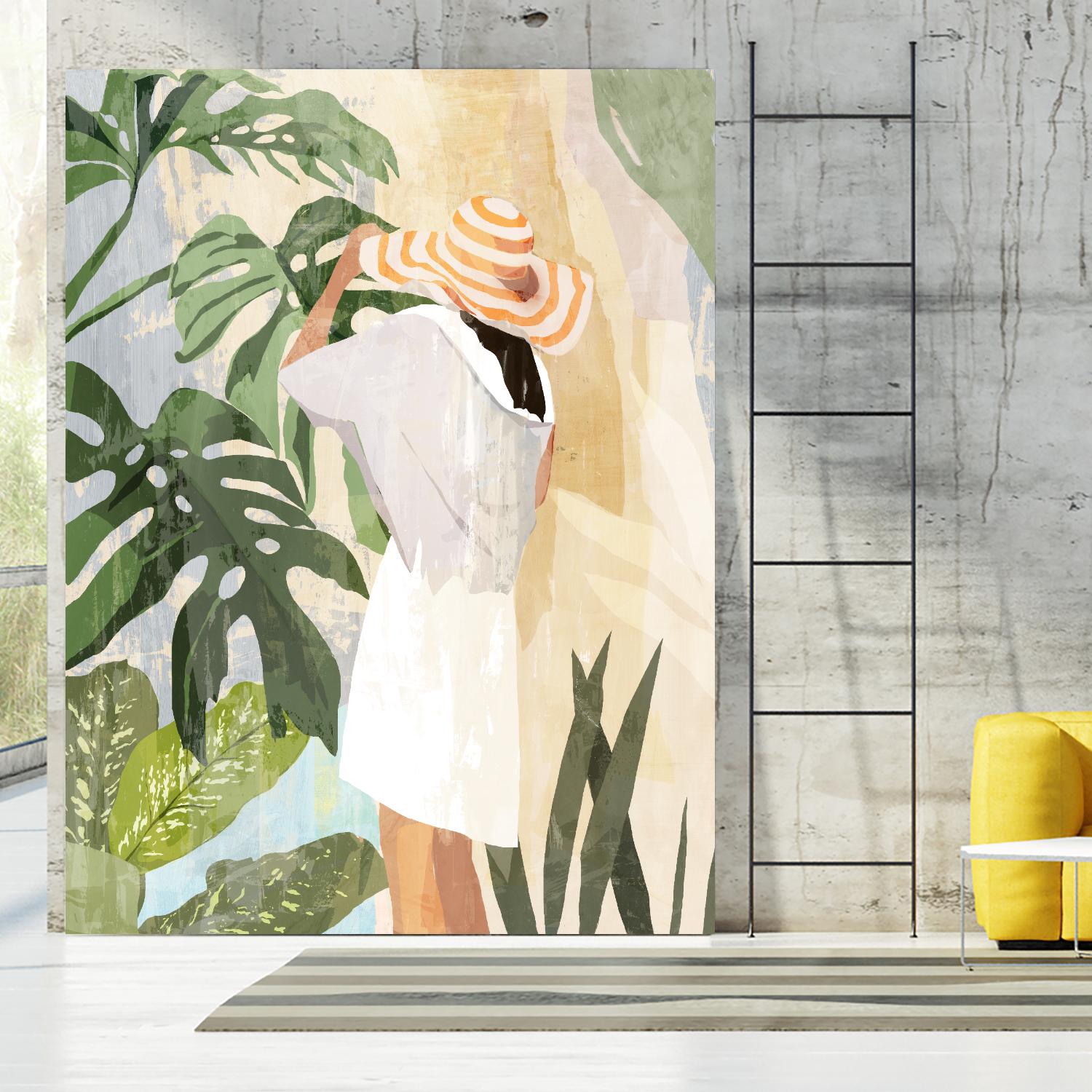 Plant Lady III by PI  Studio on GIANT ART - green botanical tropical