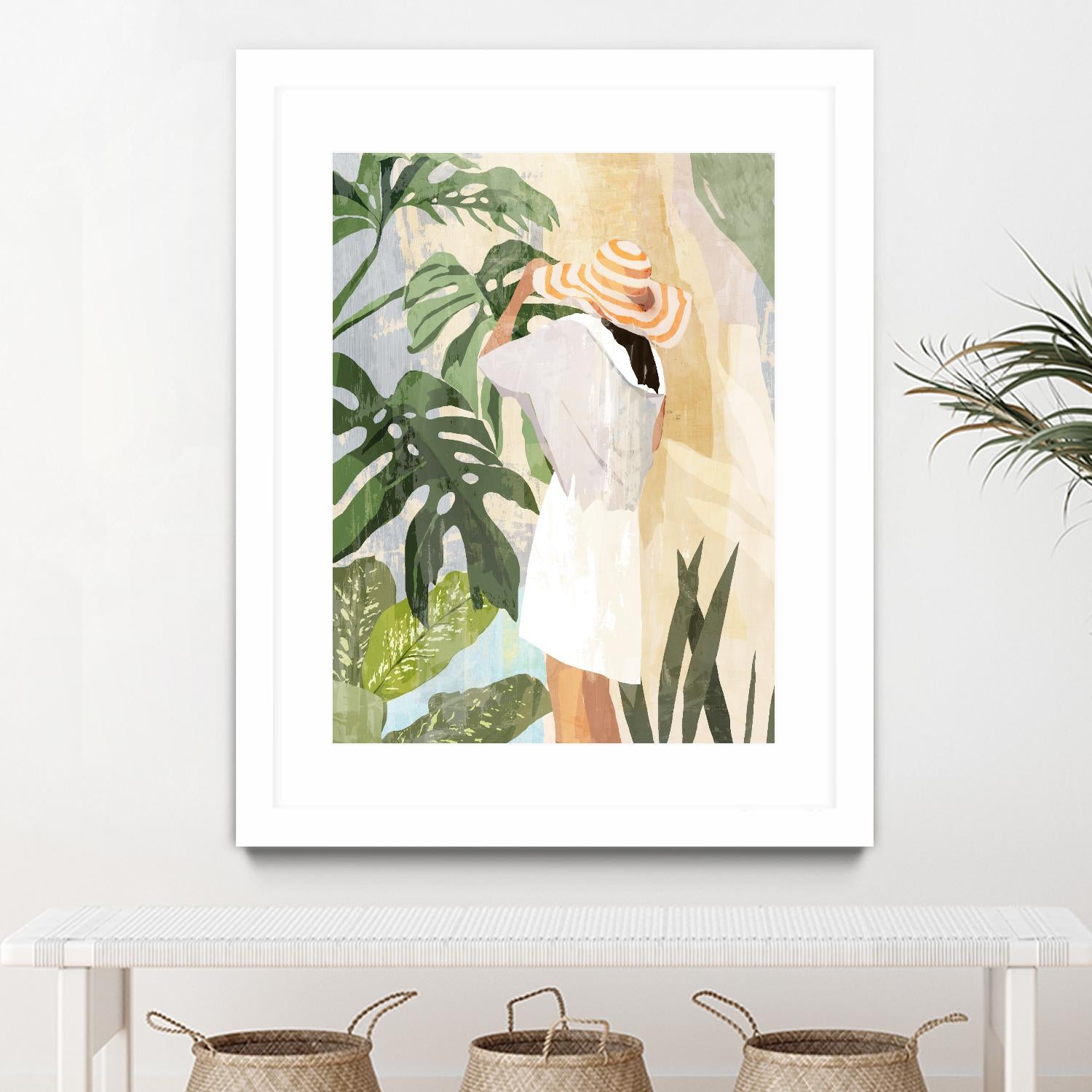 Plant Lady III by PI  Studio on GIANT ART - green botanical tropical