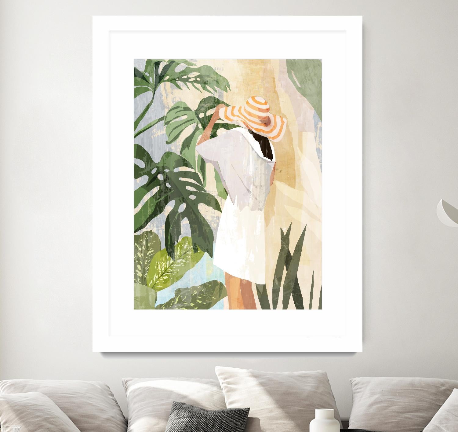 Plant Lady III by PI  Studio on GIANT ART - green botanical tropical