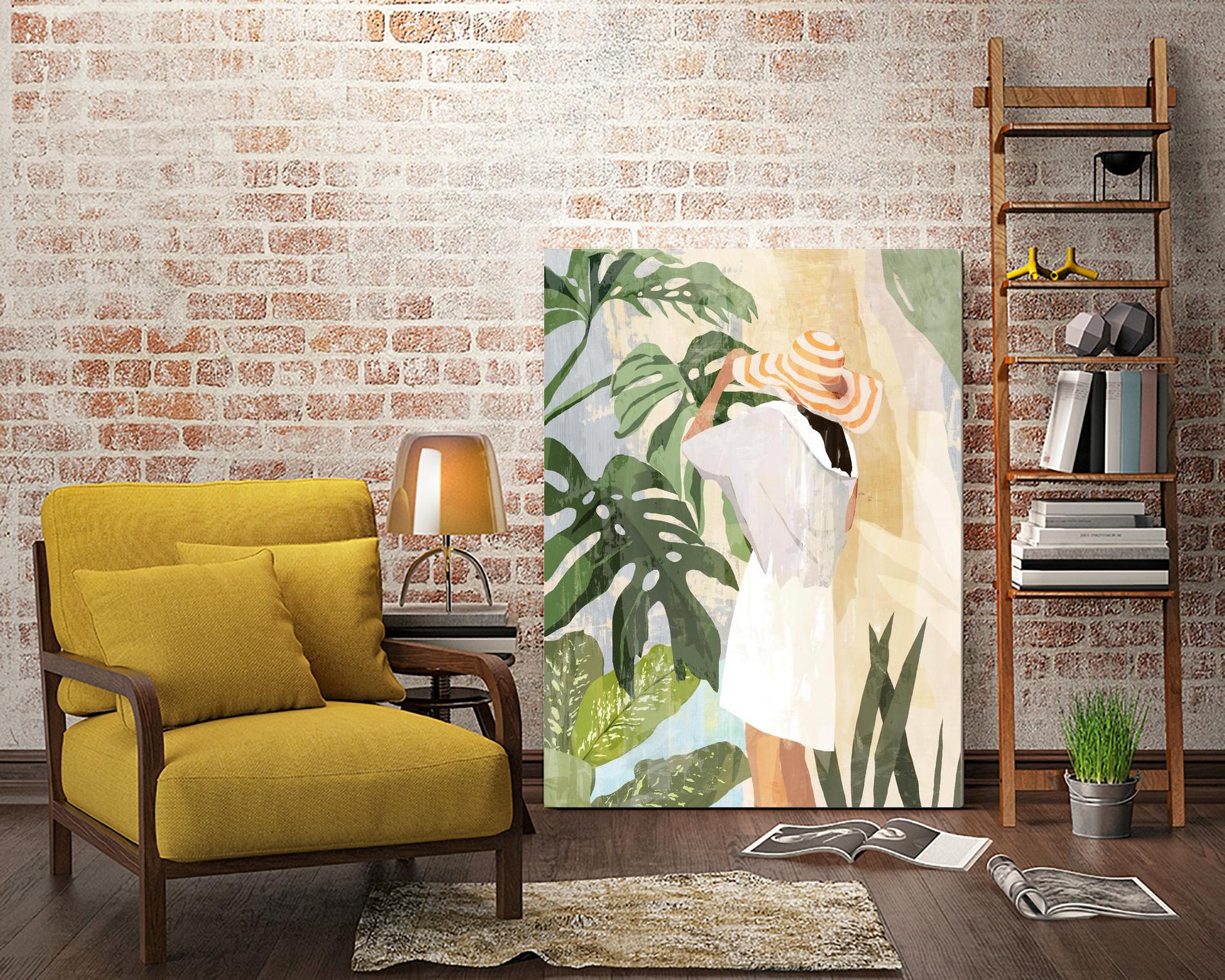 Plant Lady III by PI  Studio on GIANT ART - green botanical tropical