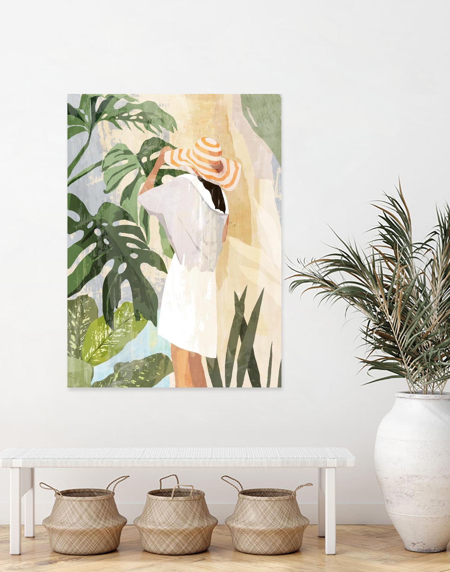 Plant Lady III by PI  Studio on GIANT ART - green botanical tropical