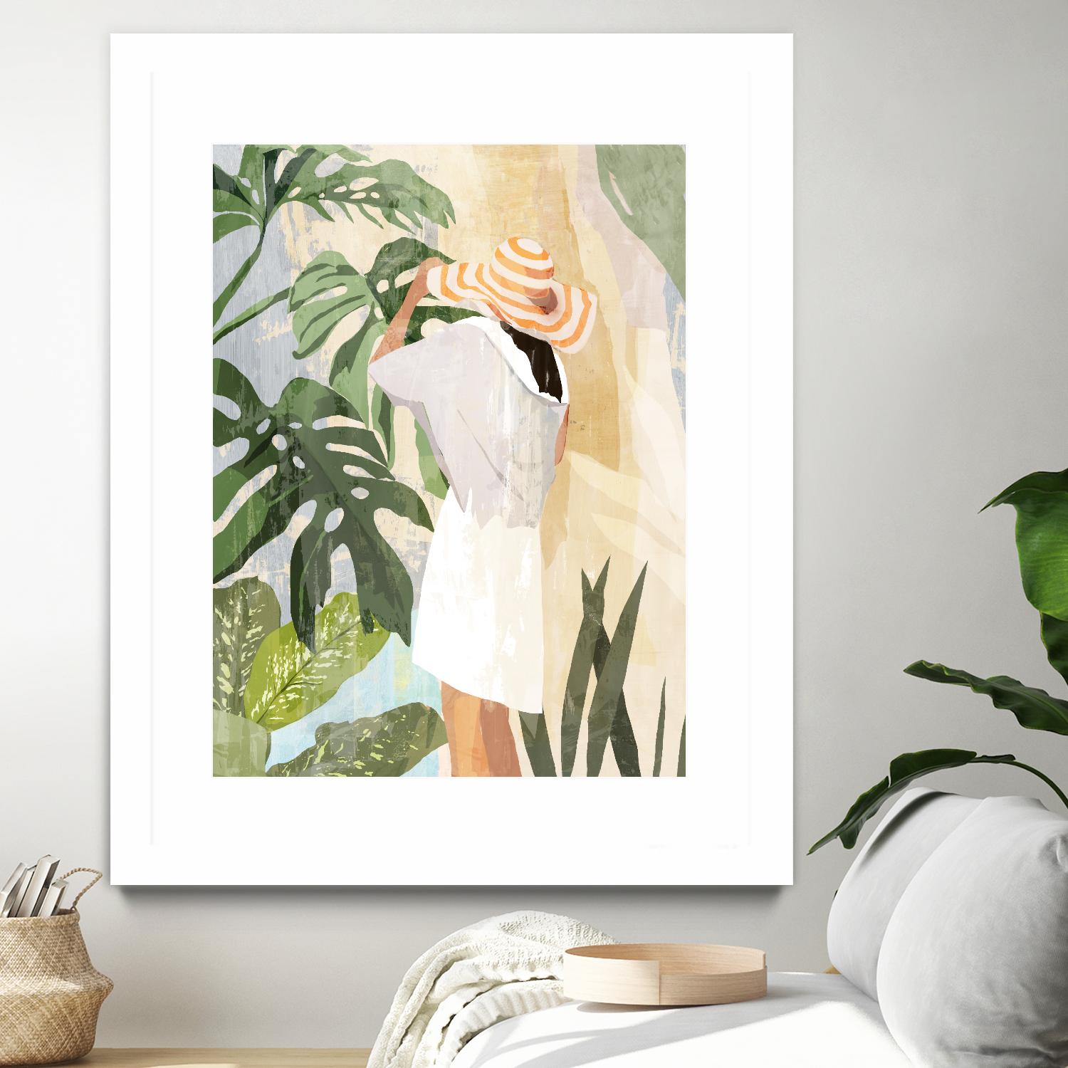 Plant Lady III by PI  Studio on GIANT ART - green botanical tropical