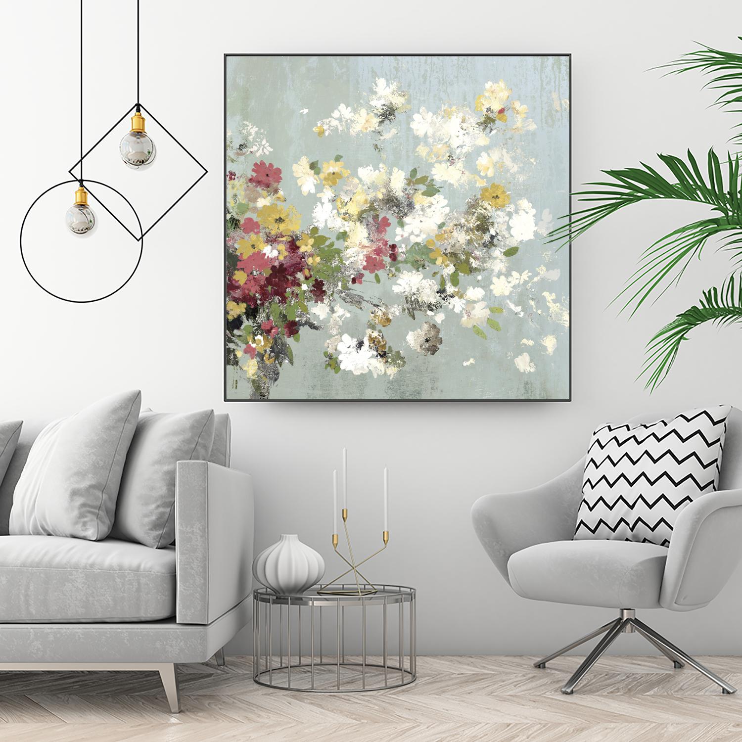 Abstract Bouquet II by Allison Pearce on GIANT ART - white floral