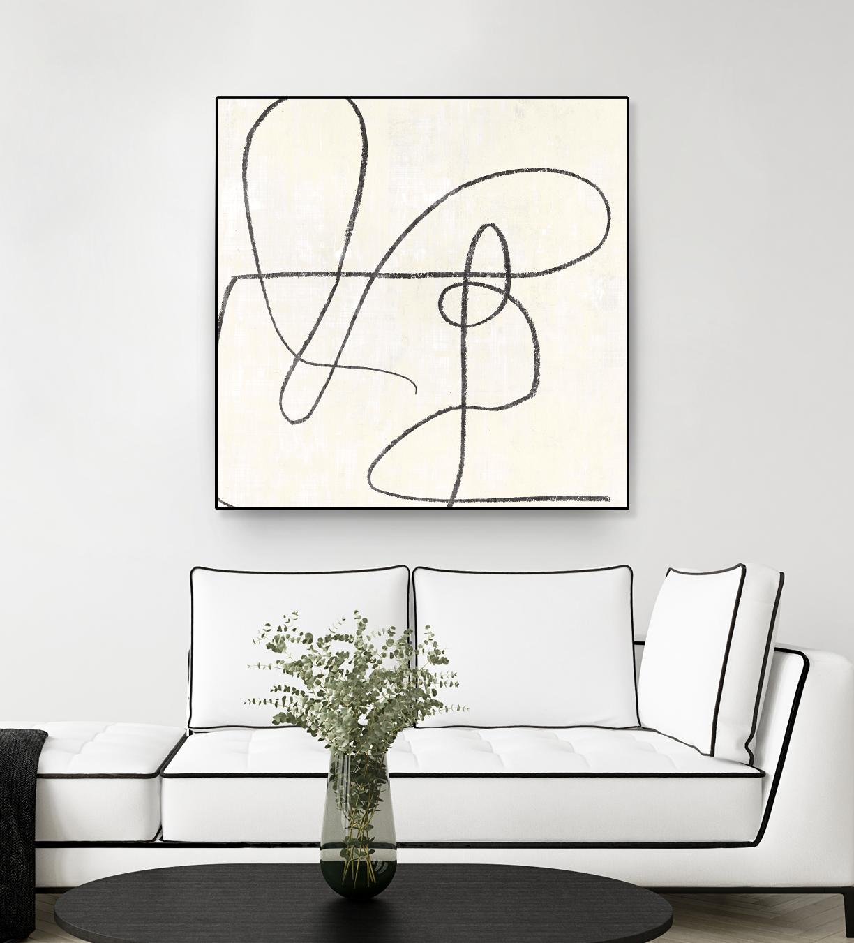 Juxtaposing by Pi Studio on GIANT ART - white linear linear art