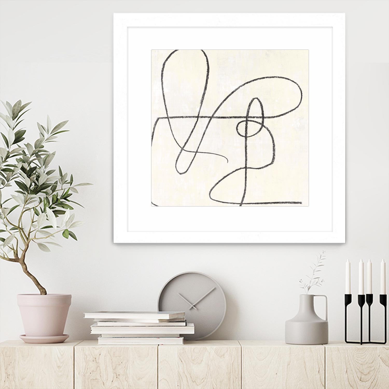 Juxtaposing by Pi Studio on GIANT ART - white linear linear art