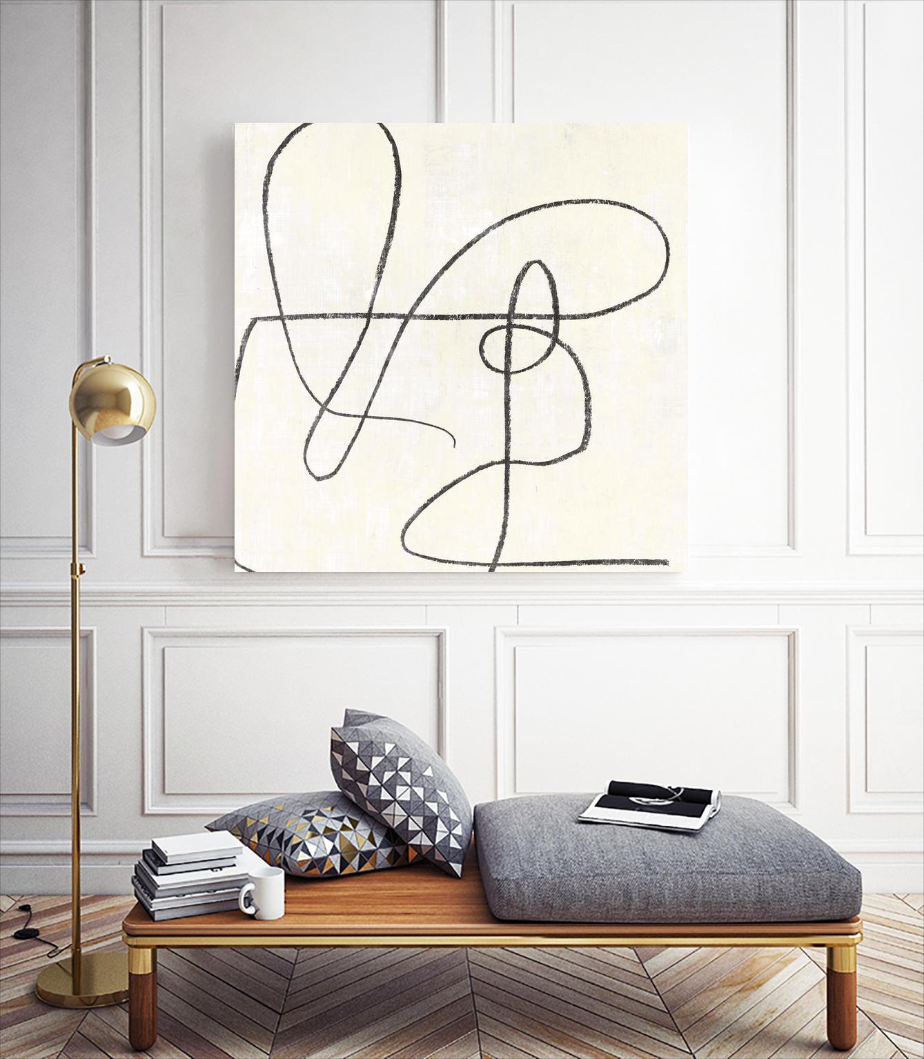 Juxtaposing by Pi Studio on GIANT ART - white linear linear art