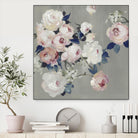 Cobalt Leaves by PI Studio on GIANT ART - white floral flowers
