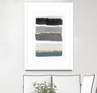 Stacked Stripes III by PI Studio  on GIANT ART - gold shapes stripes