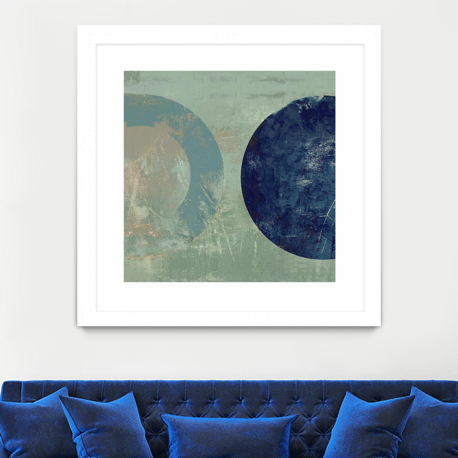 Odeon V by Tom Reeves on GIANT ART - blue abstract