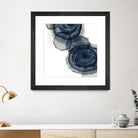 Blotted Ink I by Tom Reeves on GIANT ART - blue abstract
