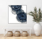 Blotted Ink I by Tom Reeves on GIANT ART - blue abstract