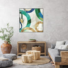 Green Rings I by Tom Reeves on GIANT ART - green abstract