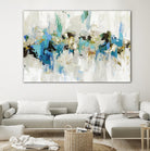Blue Silver III by Tom Reeves on GIANT ART - blue abstract