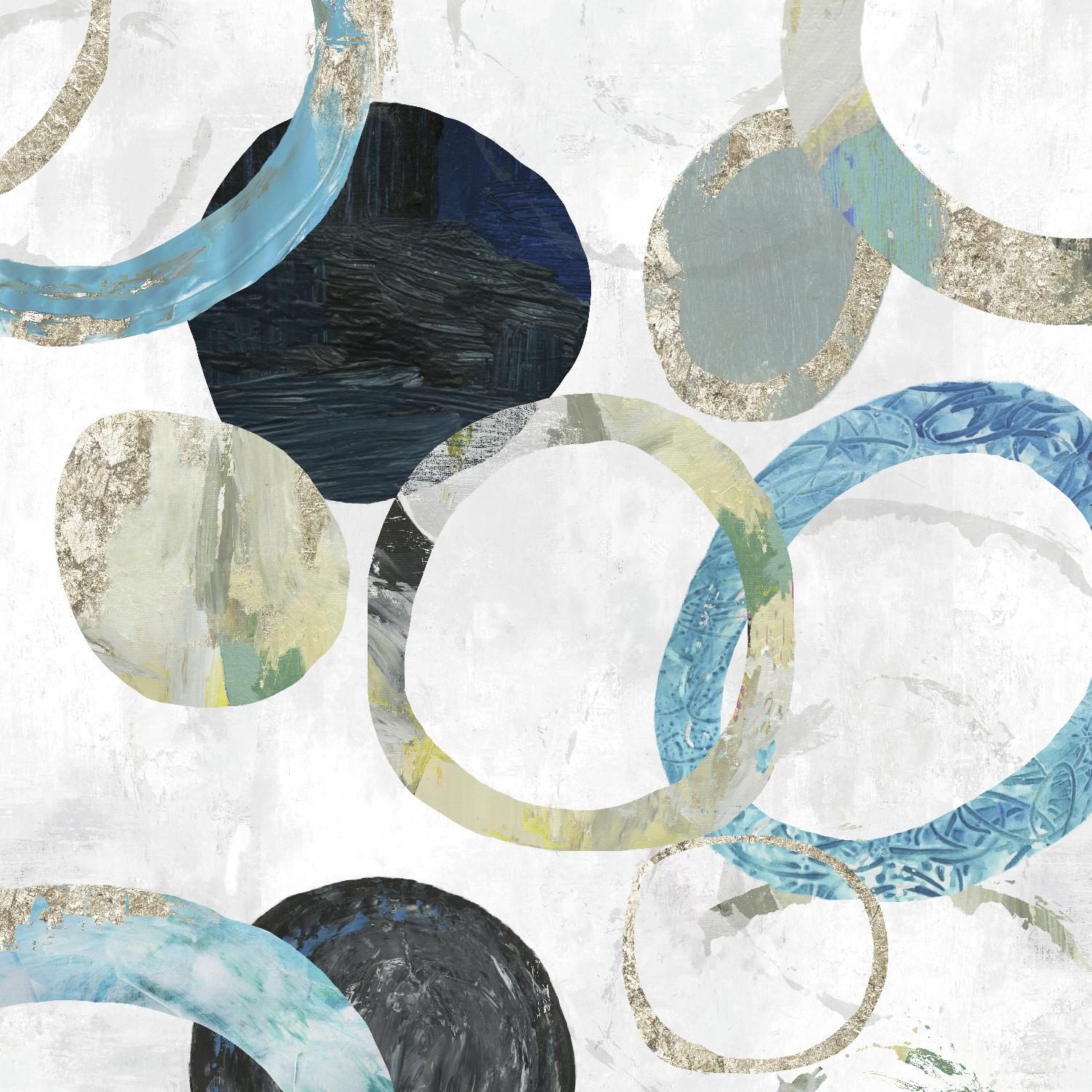 Rings I by Tom Reeves on GIANT ART - blue abstract