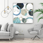 Rings II by Tom Reeves on GIANT ART - blue abstract