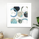 Rings II by Tom Reeves on GIANT ART - blue abstract