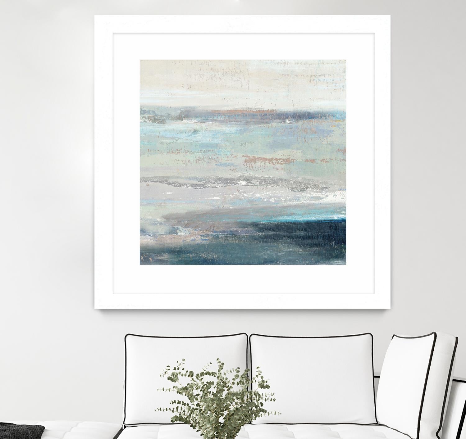 Cabana Waves II by Tom Reeves on GIANT ART - grey abstract
