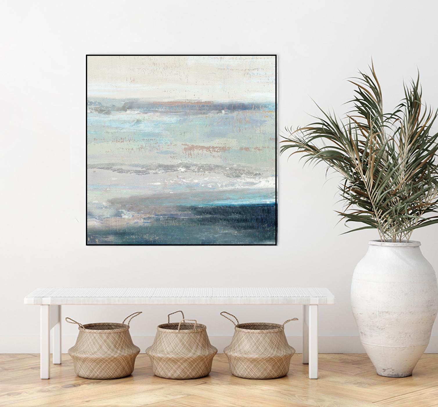 Cabana Waves II by Tom Reeves on GIANT ART - grey abstract