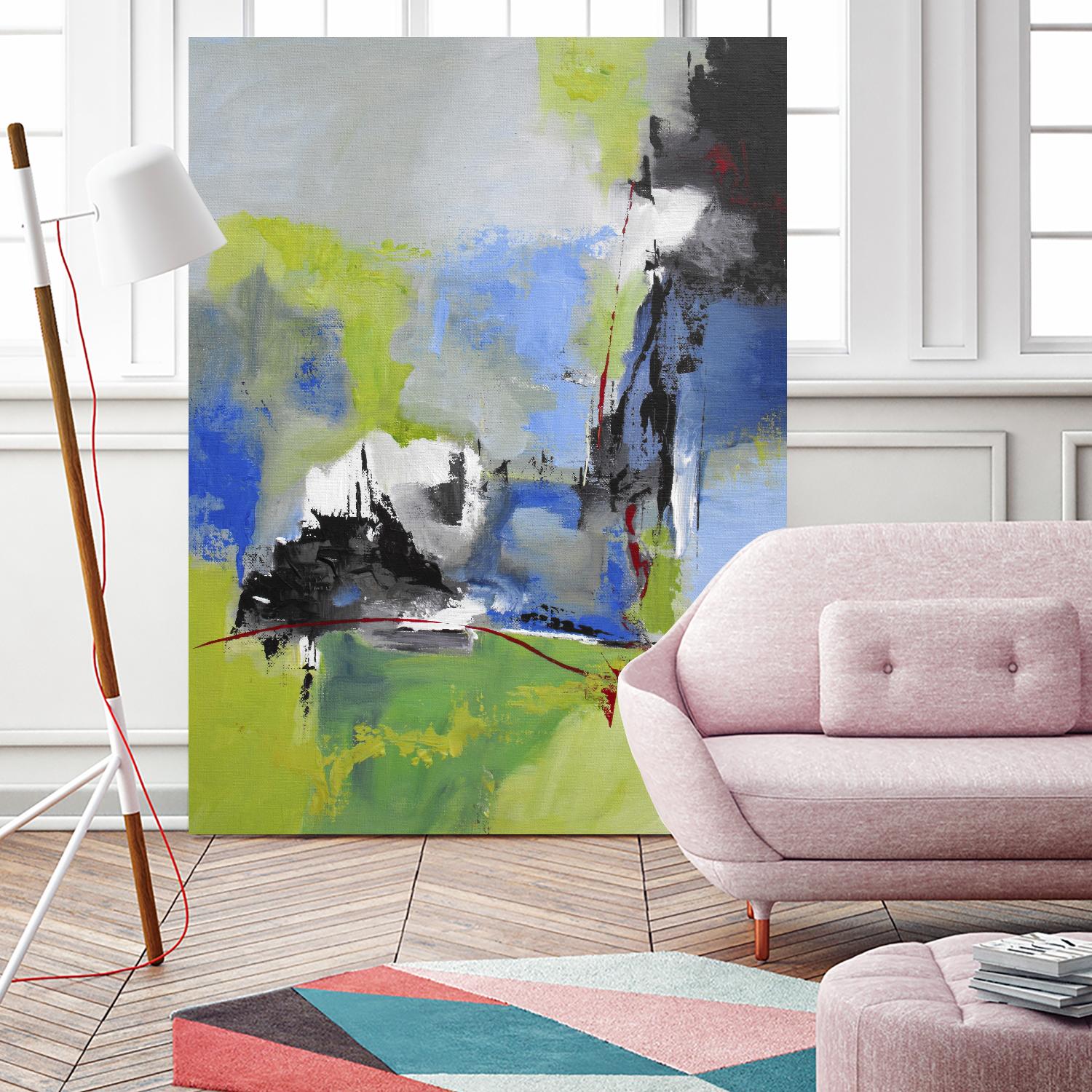 All is not Lost by Ruth Palmer on GIANT ART - blue abstract