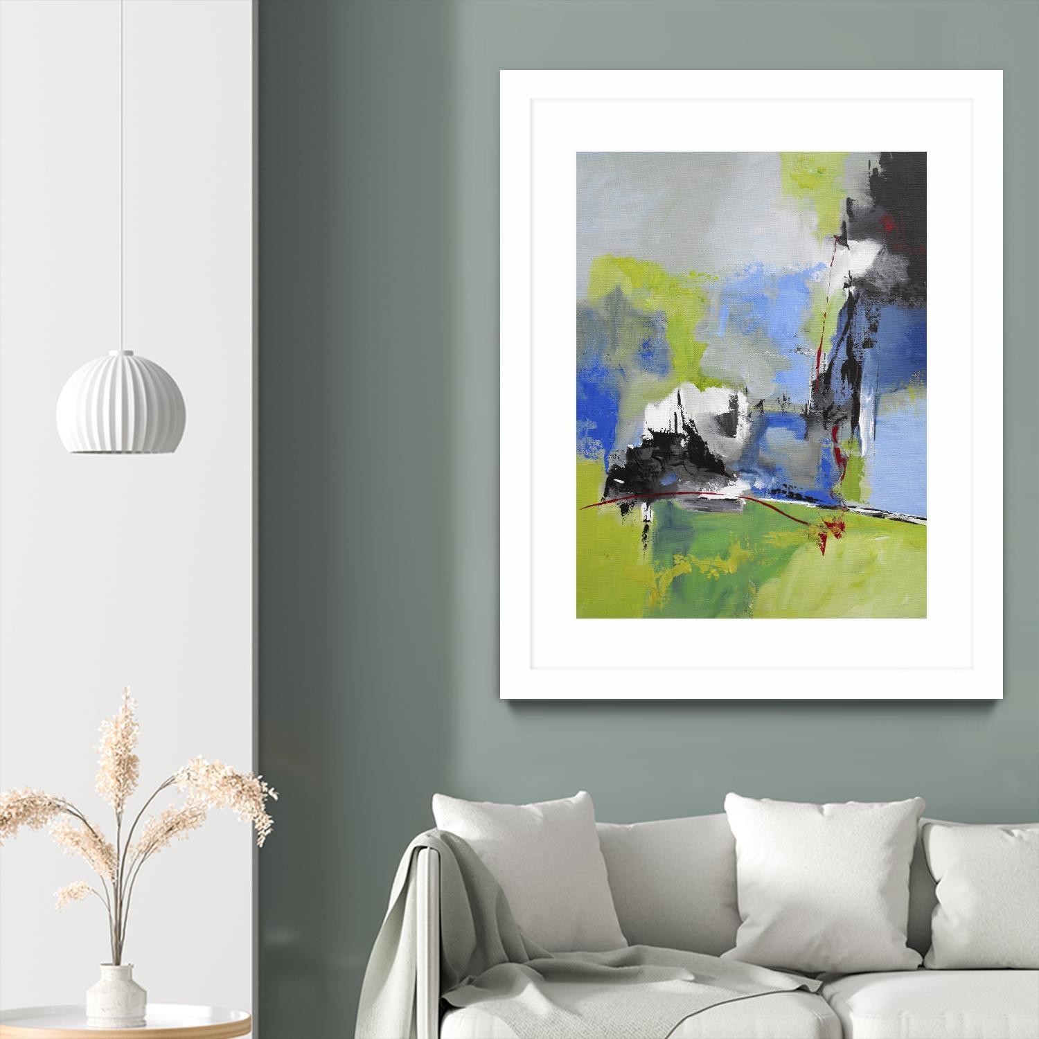 All is not Lost by Ruth Palmer on GIANT ART - green abstract