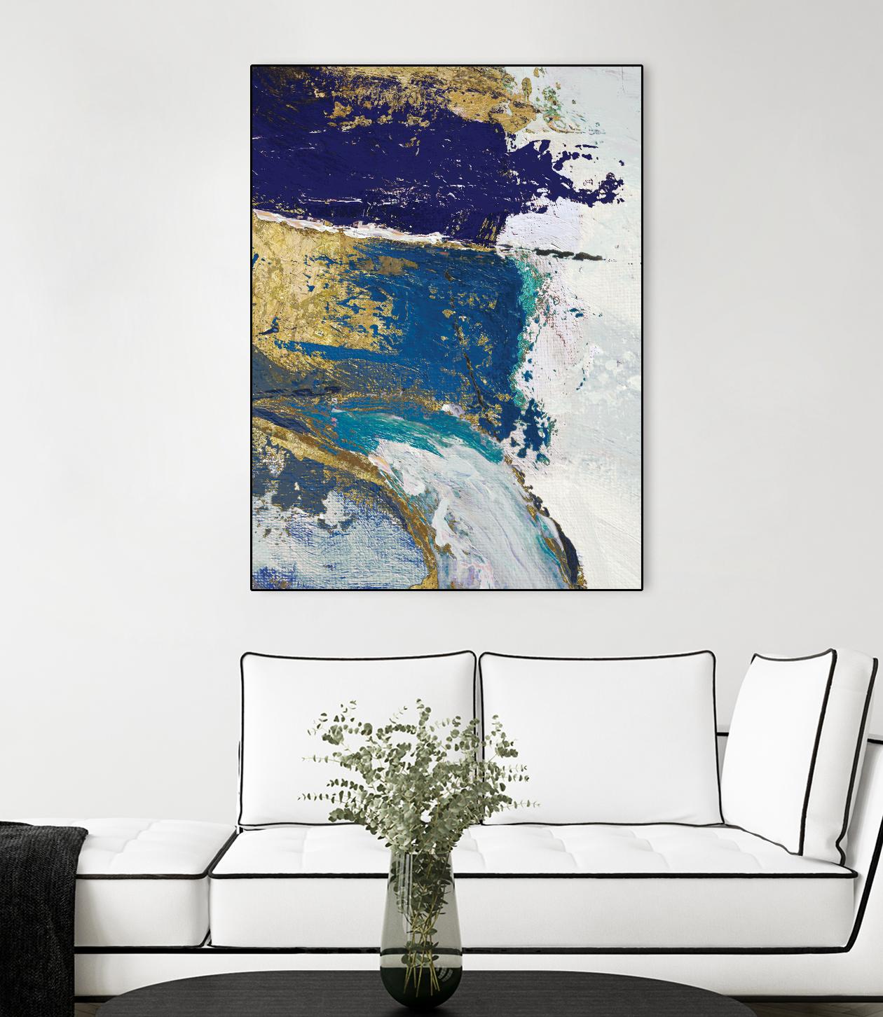 Riviera II by Ruth Palmer on GIANT ART - gold abstract