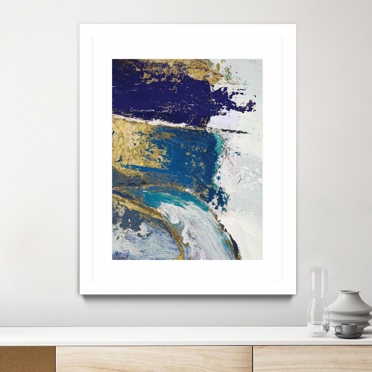 Riviera II by Ruth Palmer on GIANT ART - gold abstract