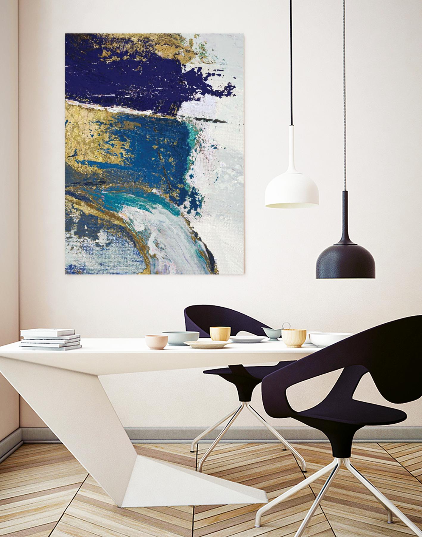 Riviera II by Ruth Palmer on GIANT ART - gold abstract