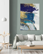Riviera II by Ruth Palmer on GIANT ART - gold abstract