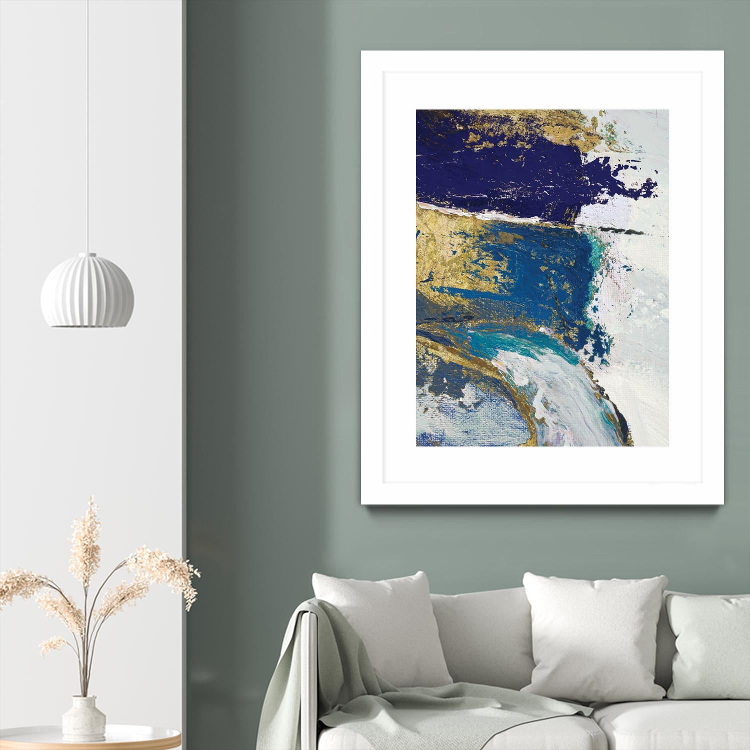 Riviera II by Ruth Palmer on GIANT ART - gold abstract