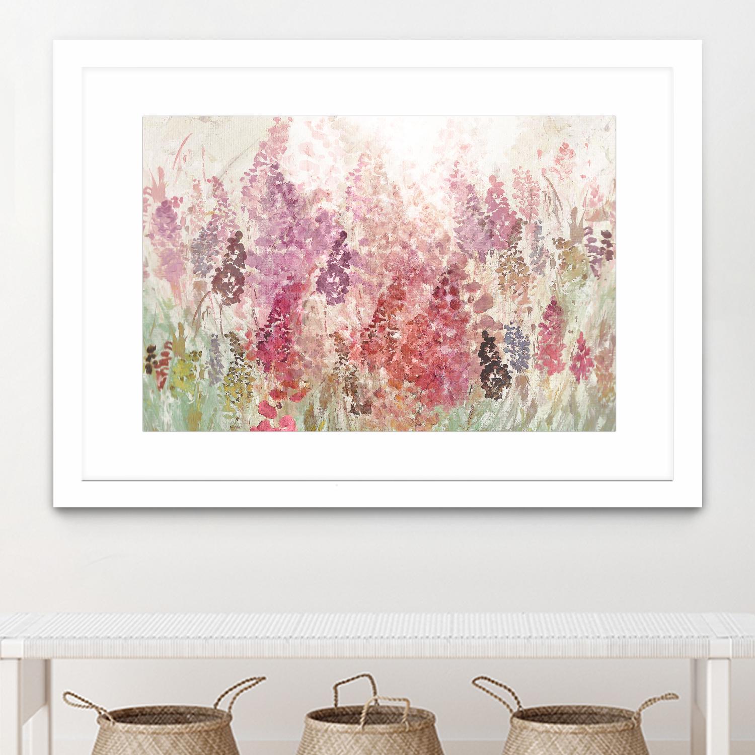 Summer Haze by Ruth Palmer on GIANT ART - pink flowers