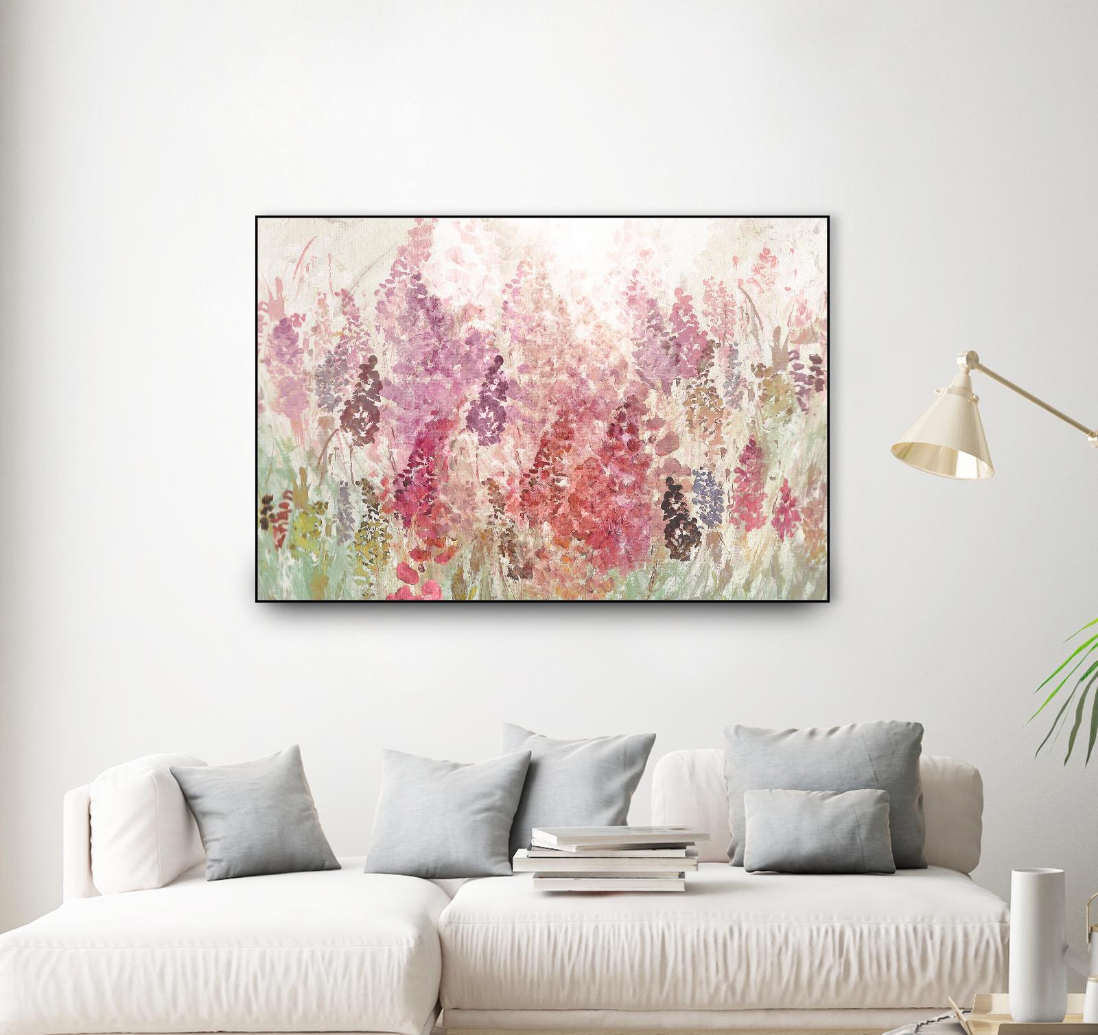 Summer Haze by Ruth Palmer on GIANT ART - red abstract