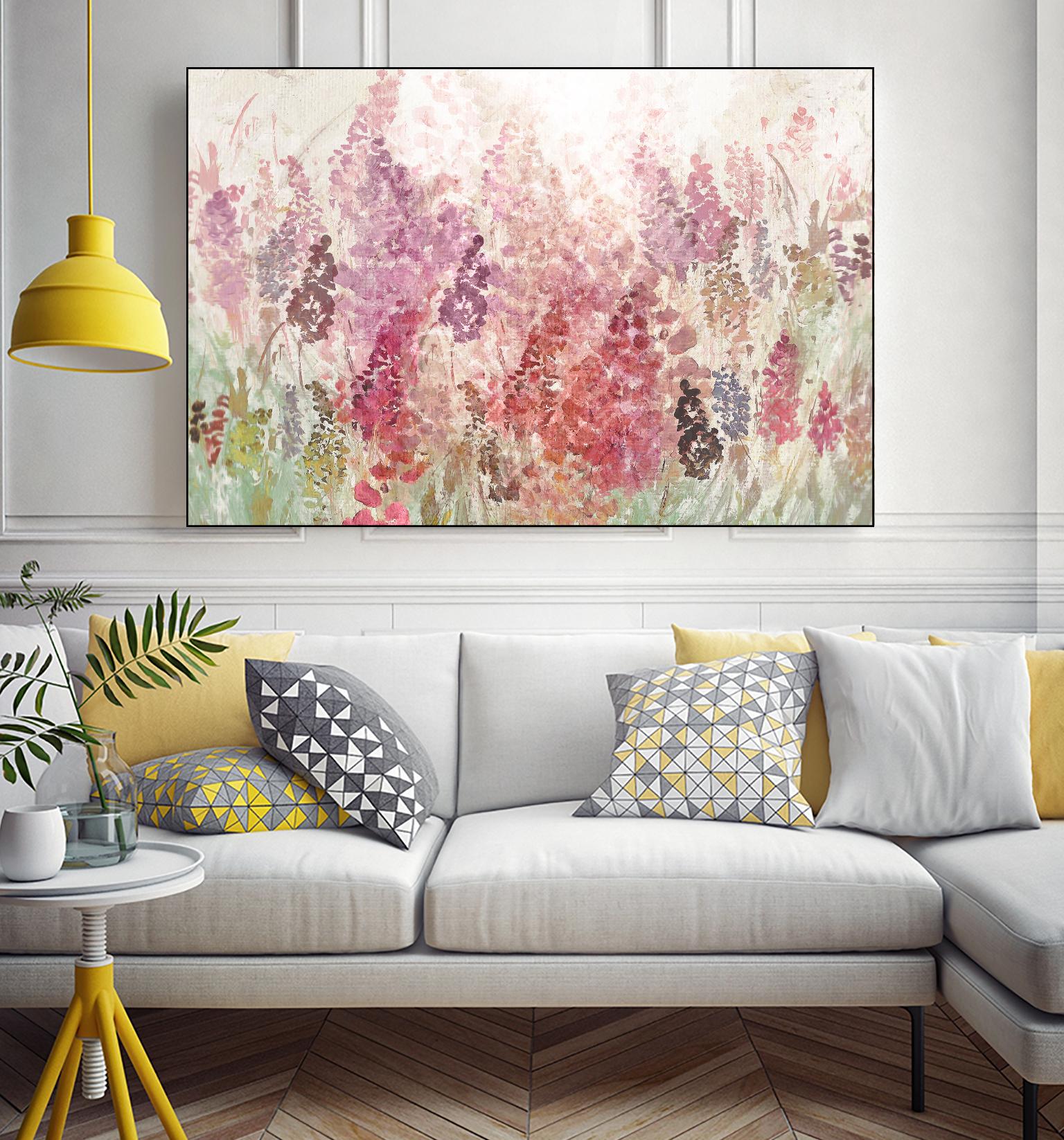 Summer Haze by Ruth Palmer on GIANT ART - red abstract