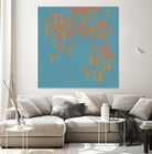 Shire I by Ricki Mountain on GIANT ART - red floral
