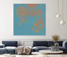 Shire I by Ricki Mountain on GIANT ART - red floral