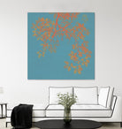 Shire I by Ricki Mountain on GIANT ART - red floral
