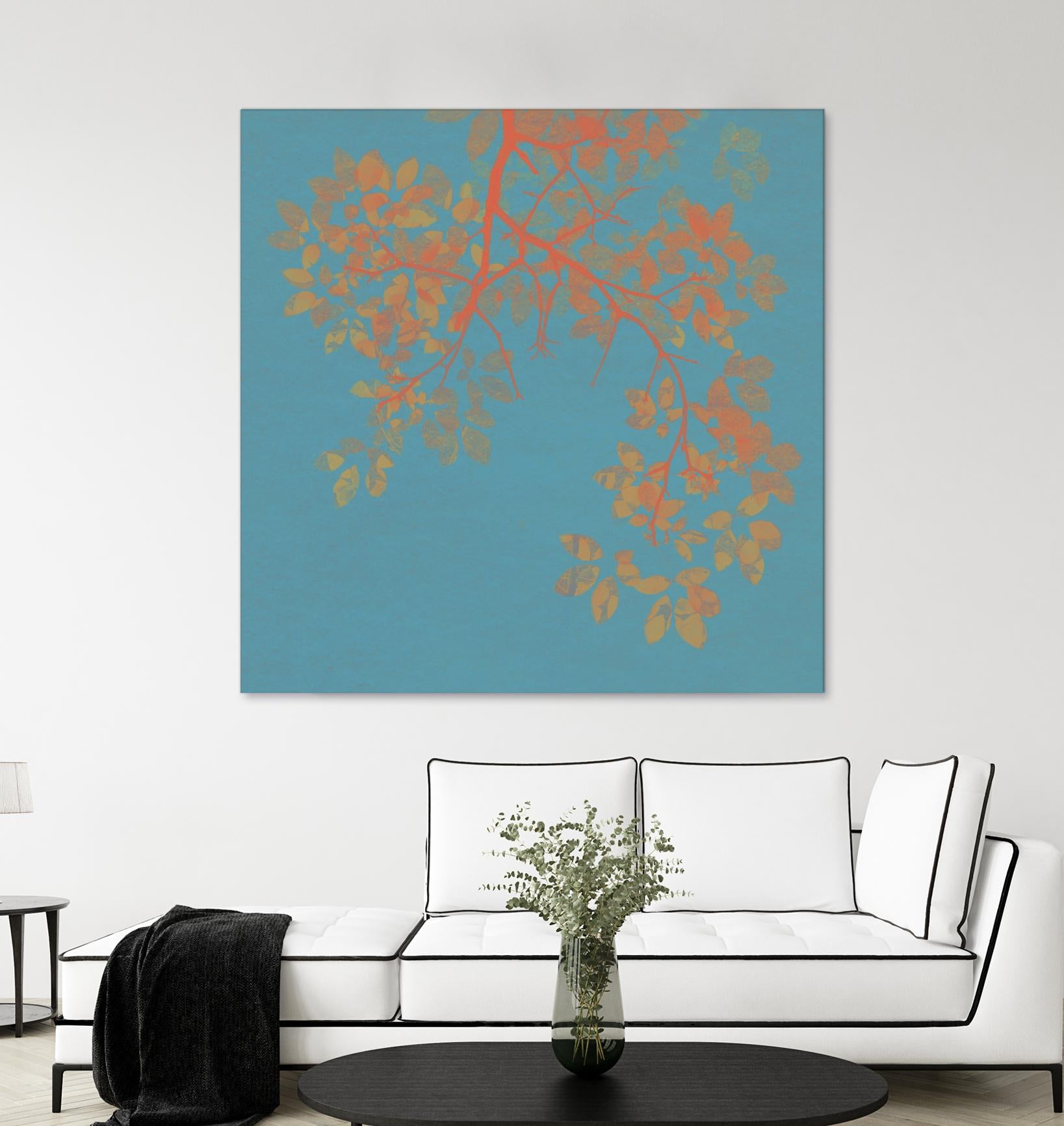 Shire I by Ricki Mountain on GIANT ART - red floral