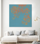 Shire I by Ricki Mountain on GIANT ART - red floral
