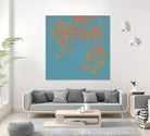 Shire I by Ricki Mountain on GIANT ART - red floral