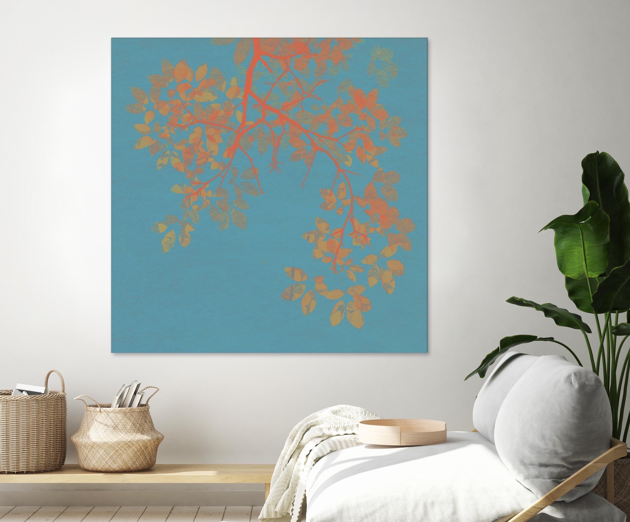 Shire I by Ricki Mountain on GIANT ART - red floral