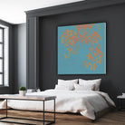 Shire I by Ricki Mountain on GIANT ART - red floral