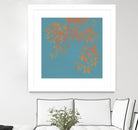 Shire I by Ricki Mountain on GIANT ART - red floral