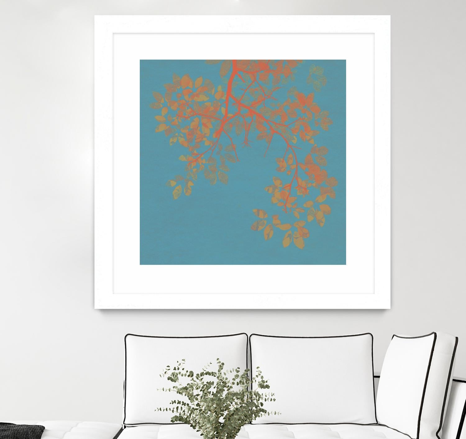 Shire I by Ricki Mountain on GIANT ART - red floral