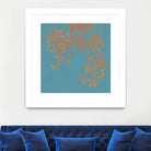 Shire I by Ricki Mountain on GIANT ART - red floral