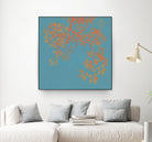 Shire I by Ricki Mountain on GIANT ART - red floral