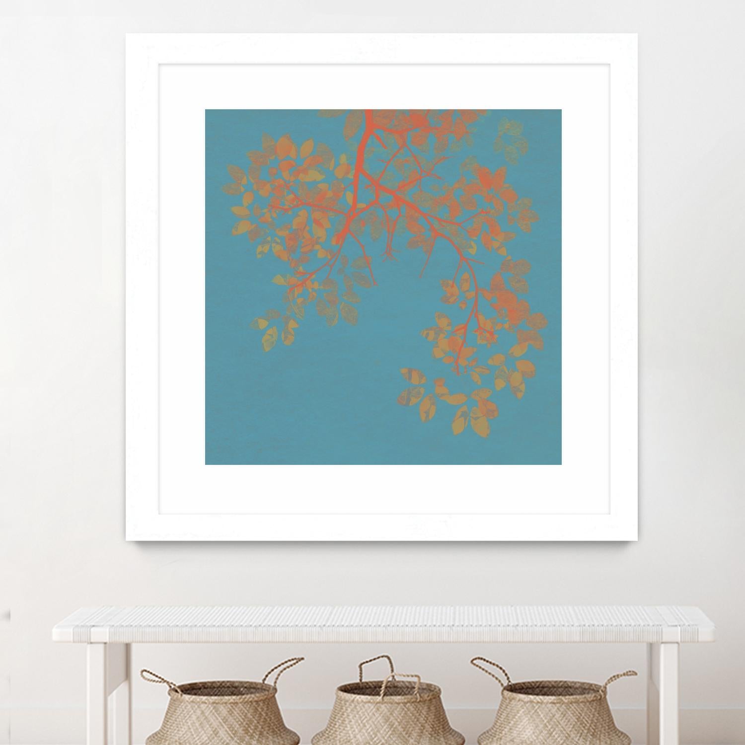 Shire I by Ricki Mountain on GIANT ART - red floral