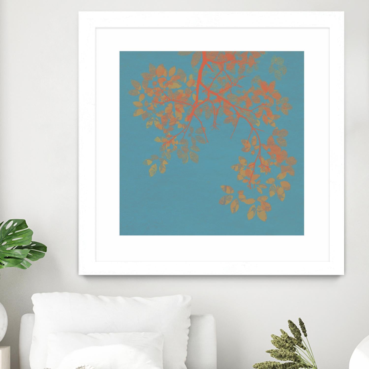 Shire I by Ricki Mountain on GIANT ART - red floral