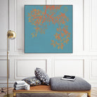 Shire I by Ricki Mountain on GIANT ART - red floral
