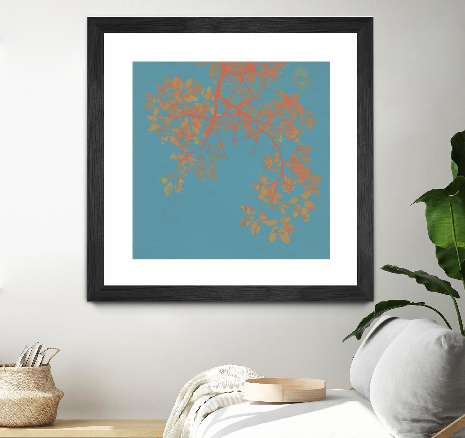 Shire I by Ricki Mountain on GIANT ART - red floral