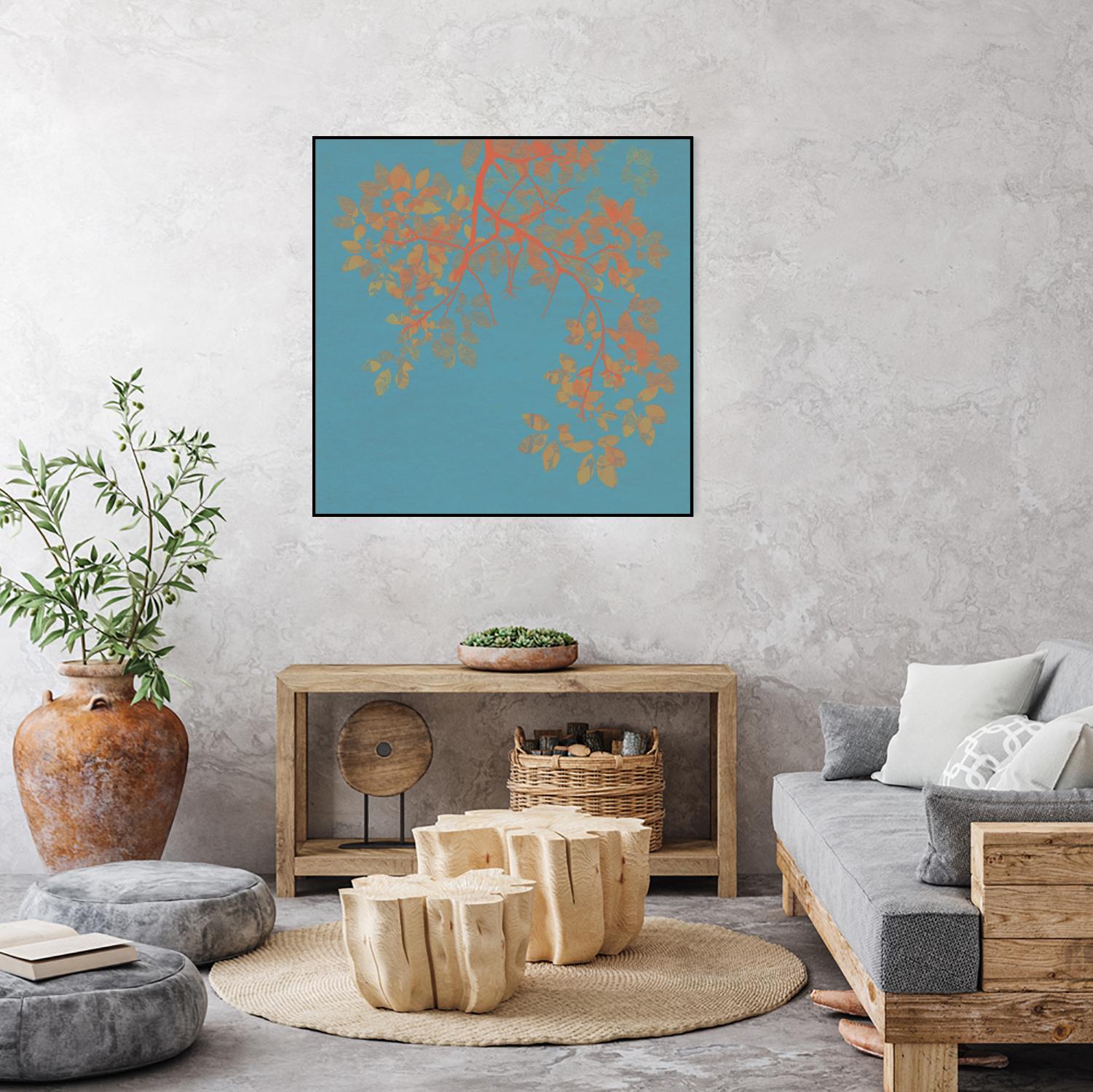 Shire I by Ricki Mountain on GIANT ART - red floral
